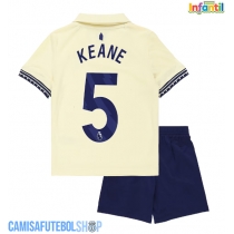 Camisa de time de futebol Everton Michael Keane #5 Replicas 2º Equipamento Infantil 2025-26 Manga Curta (+ Calças curtas)